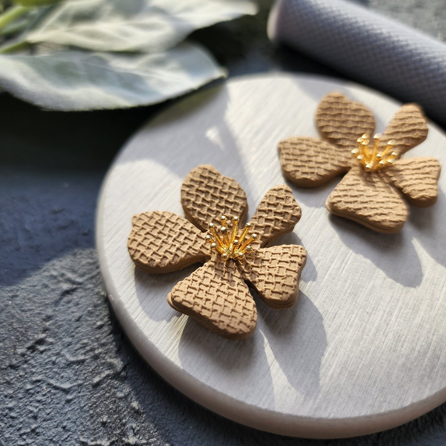 Polymer clay texture roller clay stamp 3D printed embossing