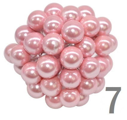 BERRIES STAMEN METALLIC, GLOSSY, GLITTER, MATTE POLKA 50 PCS 12 MM - Luxy Kraft