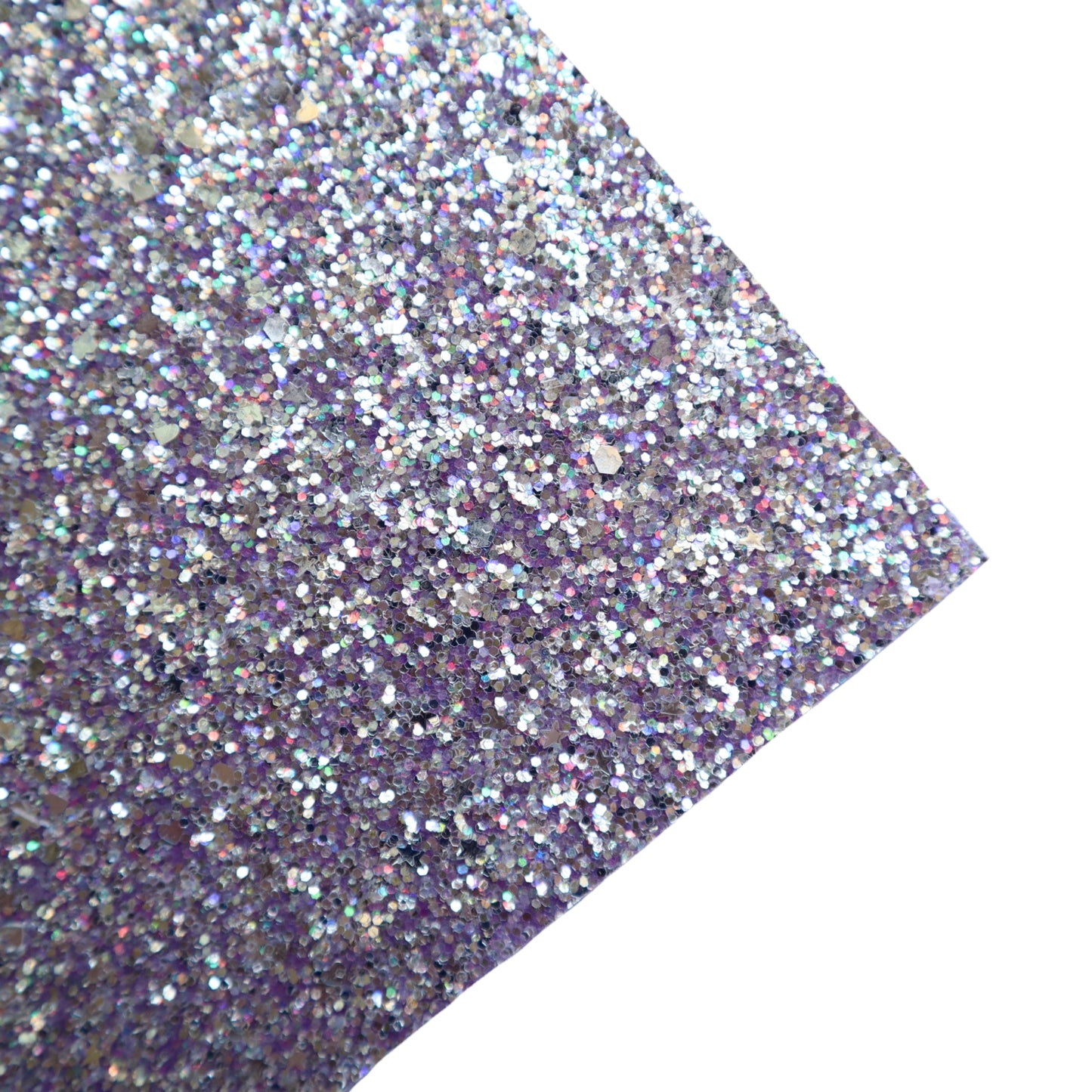 CHUNKY GLITTER FABRIC LILAC (FAUX LEATHER) 1 PCS - Luxy Kraft