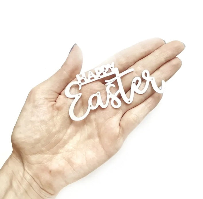 Happy Easter word scrapbooking cardmaking cutting dies - Luxy Kraft