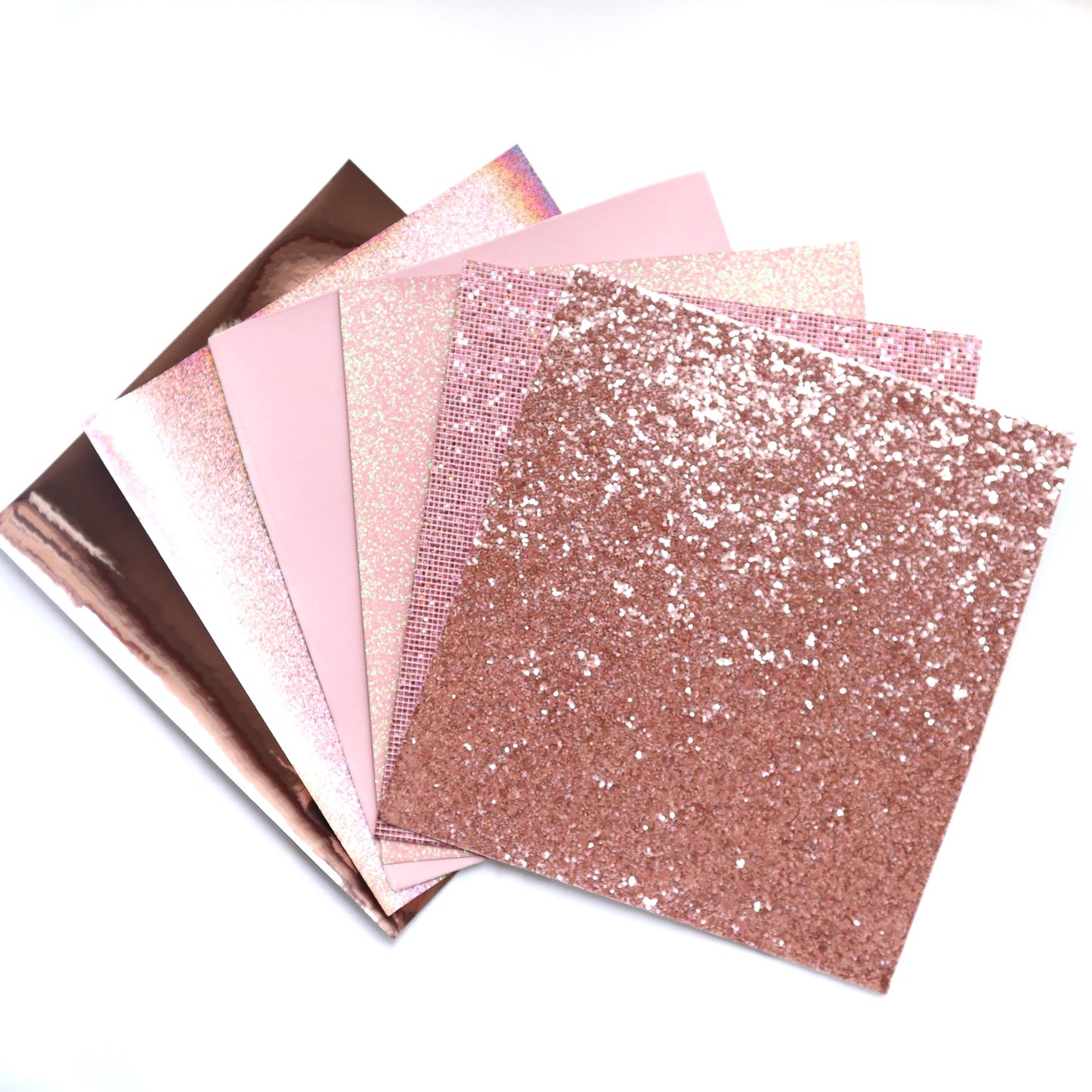 LIGHT PINK COLORS SYNTHETIC LEATHER FAUX LEATHER FABRIC 20X22 CM 6 PCS SET - Luxy Kraft