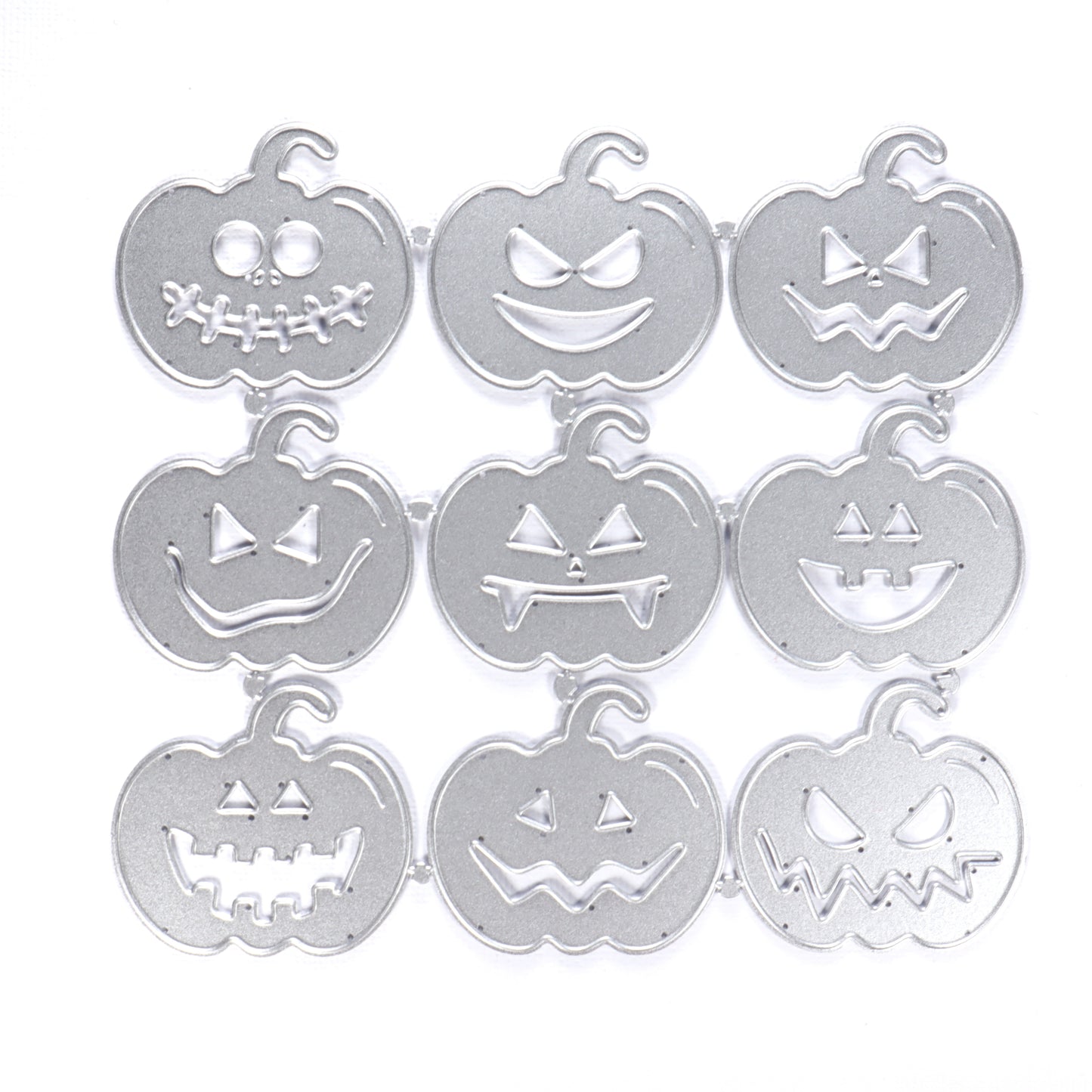 Halloween Pumpkin Metal Cutting Dies Set 9 pcs - Luxy Kraft