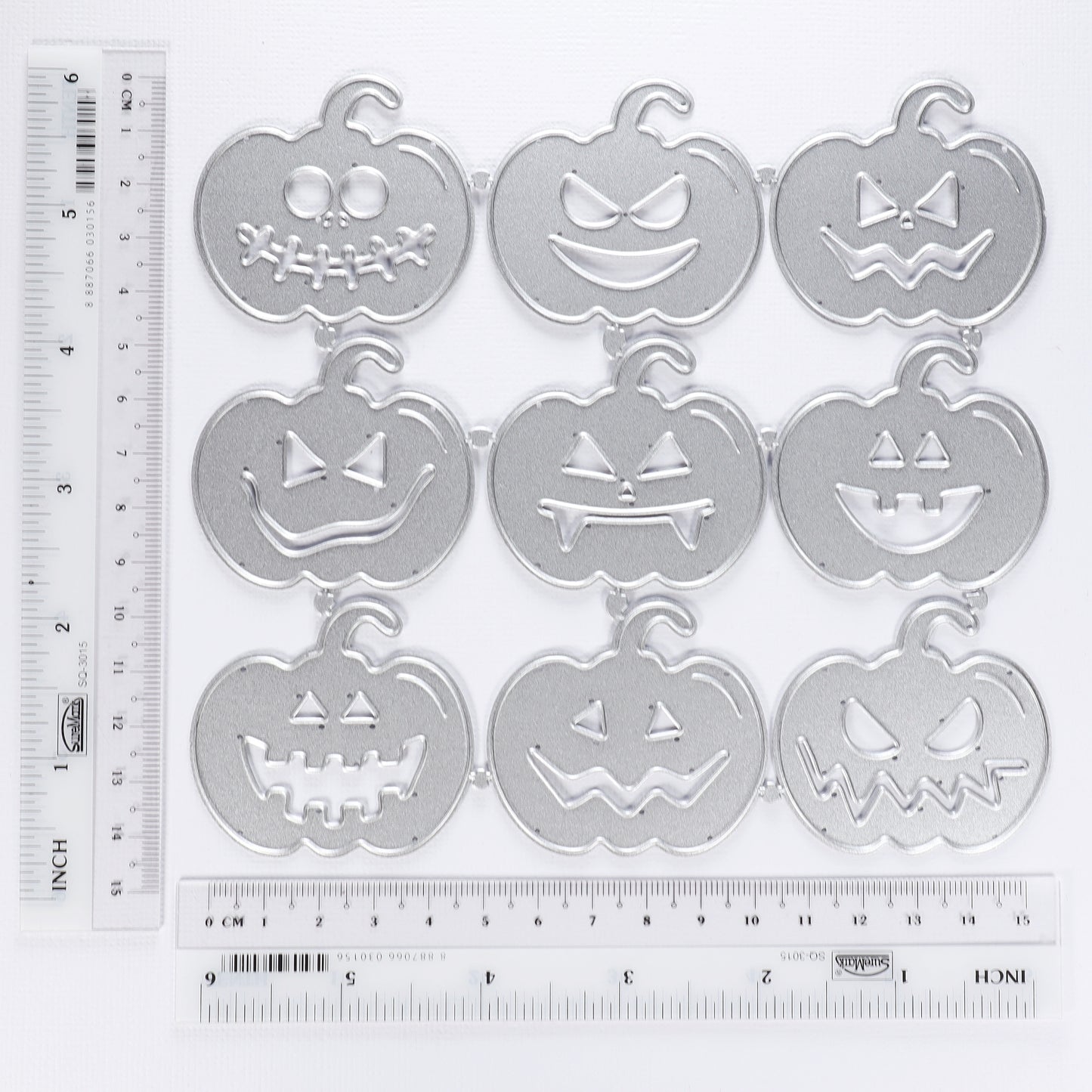 Halloween Pumpkin Metal Cutting Dies Set 9 pcs - Luxy Kraft