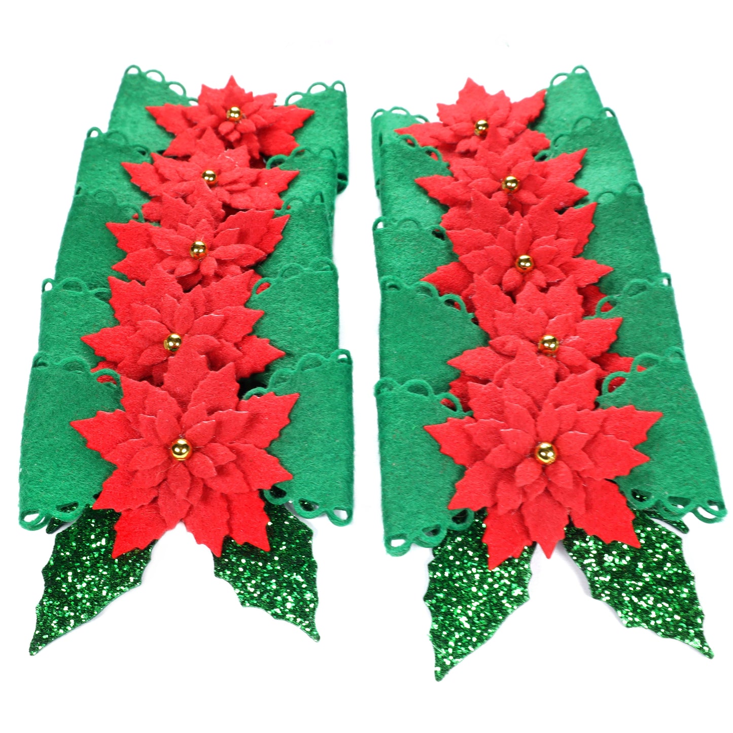 DIY FELT POINTSETTIA FLOWER BOW KIT K-7 - Luxy Kraft