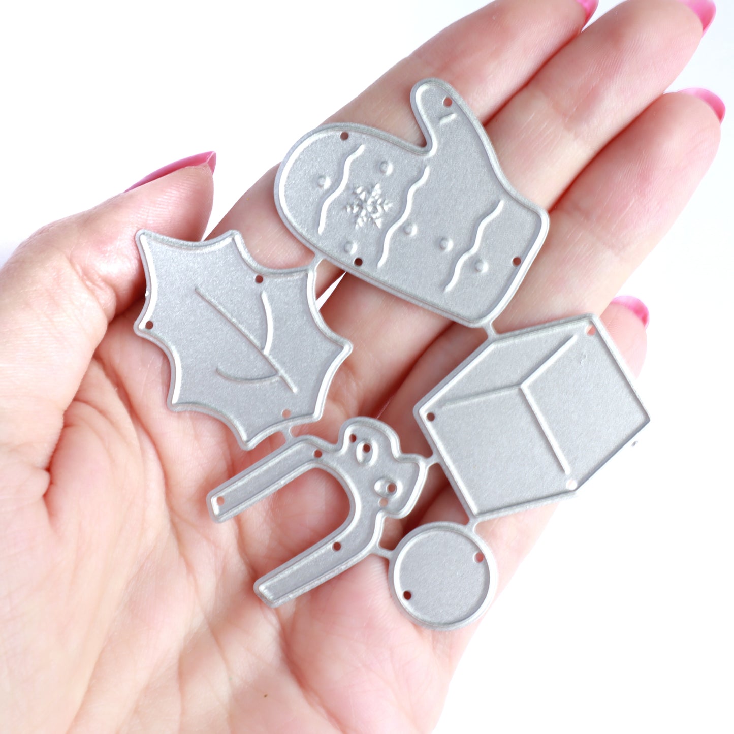 CHRISTMAS HOLLY GIFT MITTEN CUTTING DIES - Luxy Kraft