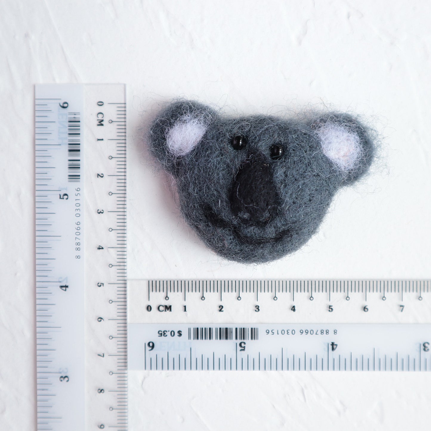 100% Wool needle felt Koala Forest Animals 3.7 cm - Luxy Kraft