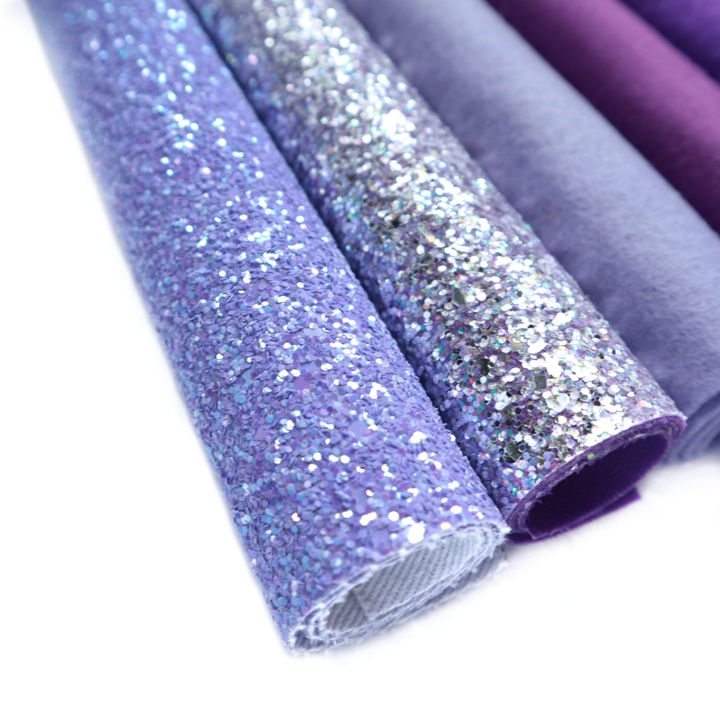 LILAC SYNTHETIC LEATHER FAUX LEATHER FABRIC AND FELT 20X30 CM 5 PCS SET - Luxy Kraft