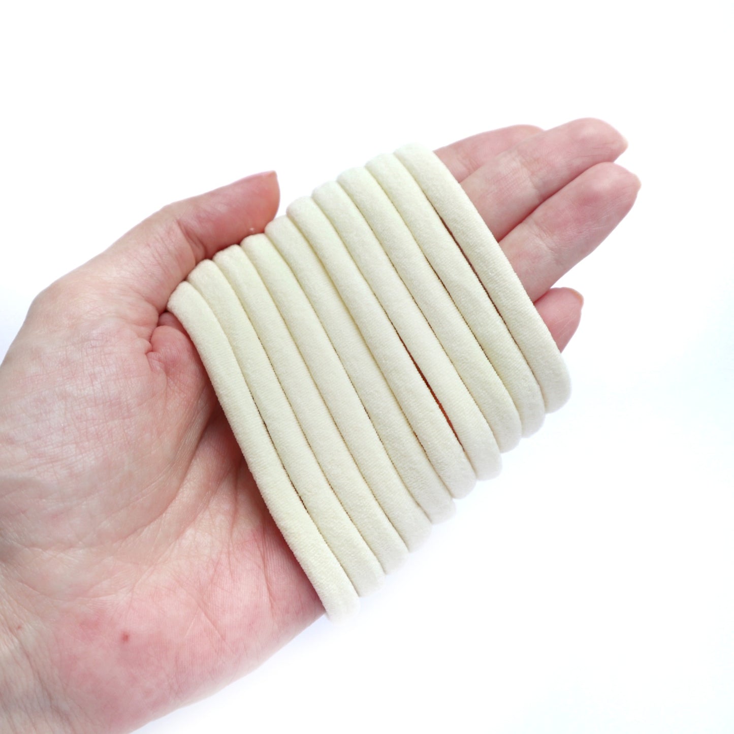 Ivory Nylon headbands one size fits all headbands - Luxy Kraft
