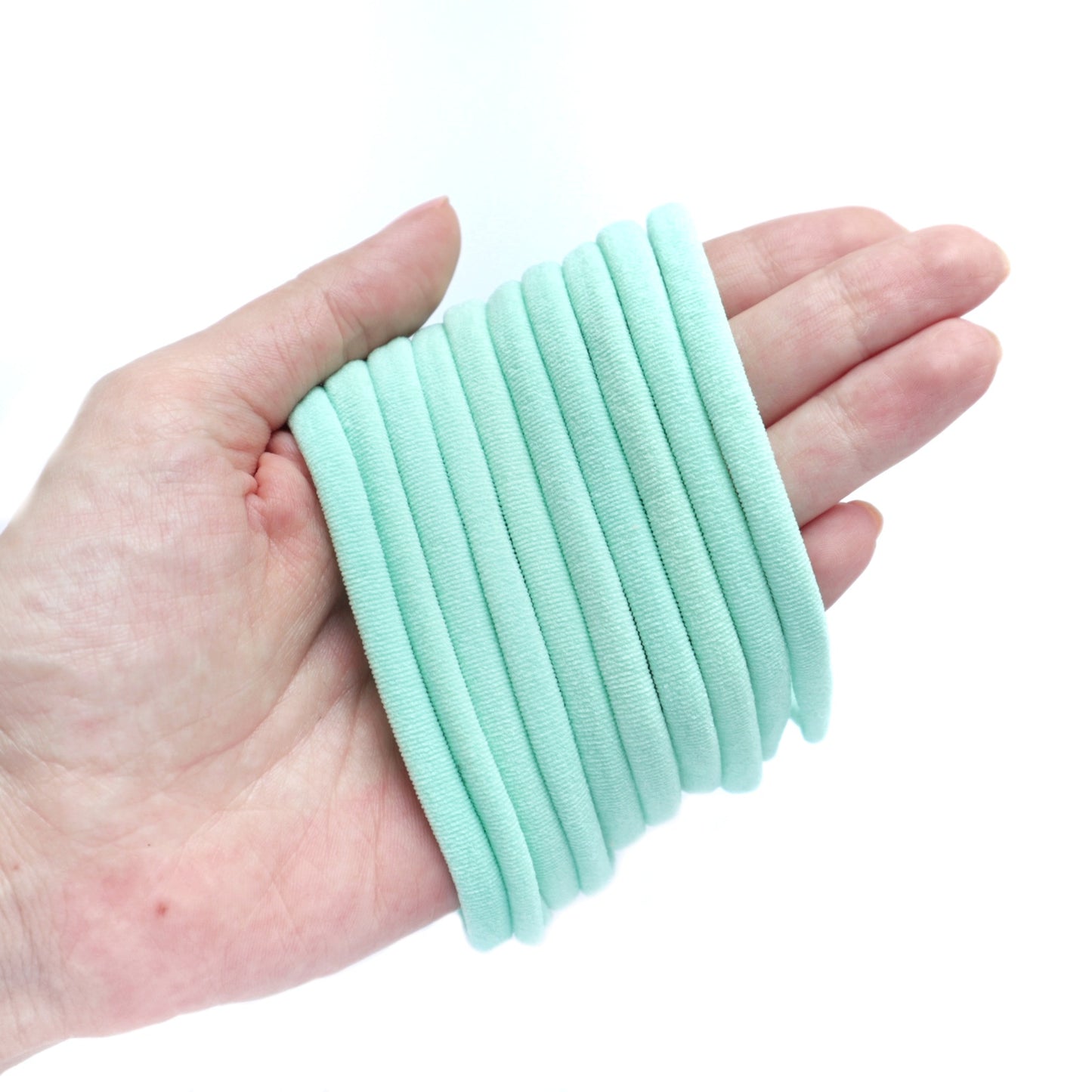 Light mint Nylon headbands one size fits all headbands - Luxy Kraft