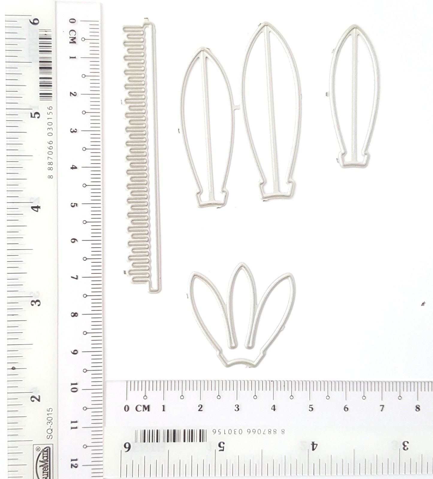 Flower cutting dies 5 pcs set 9.2x4.8 cm - Luxy Kraft