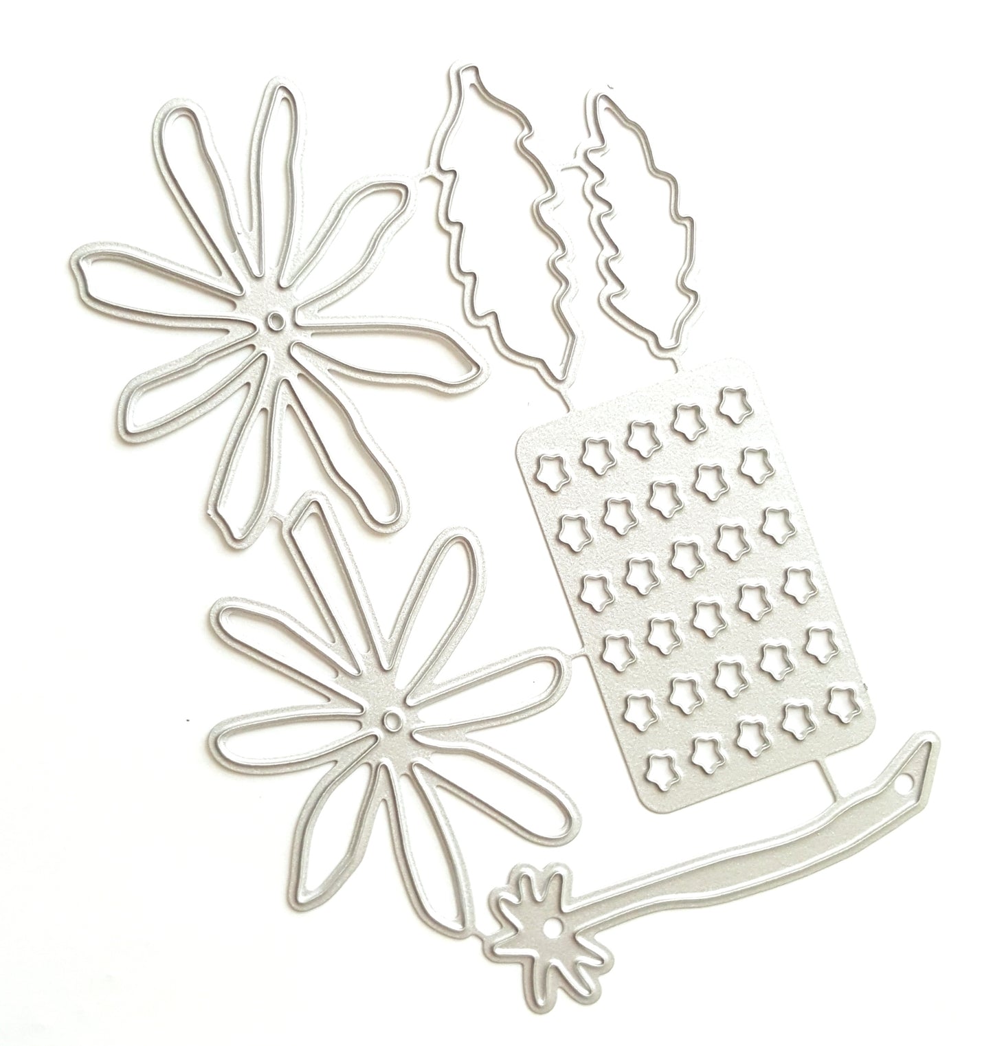 BLACK-EYED SUSAN THUNBERGIA FLOWER CUTTING DIES 6 PCS SET 12x8.5 CM - Luxy Kraft