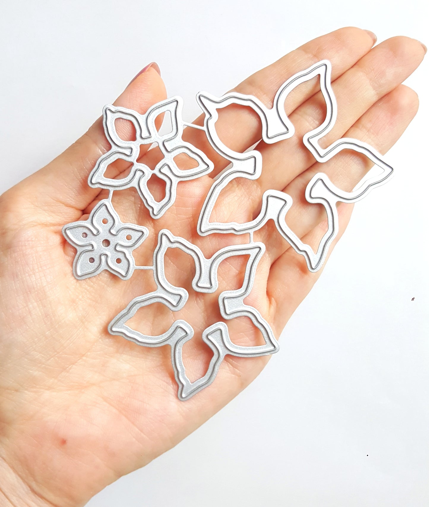 CHRISTMAS POINSETTIA FLOWER CUTTING DIES 4 PCS SET 10.5x9.8 M - Luxy Kraft