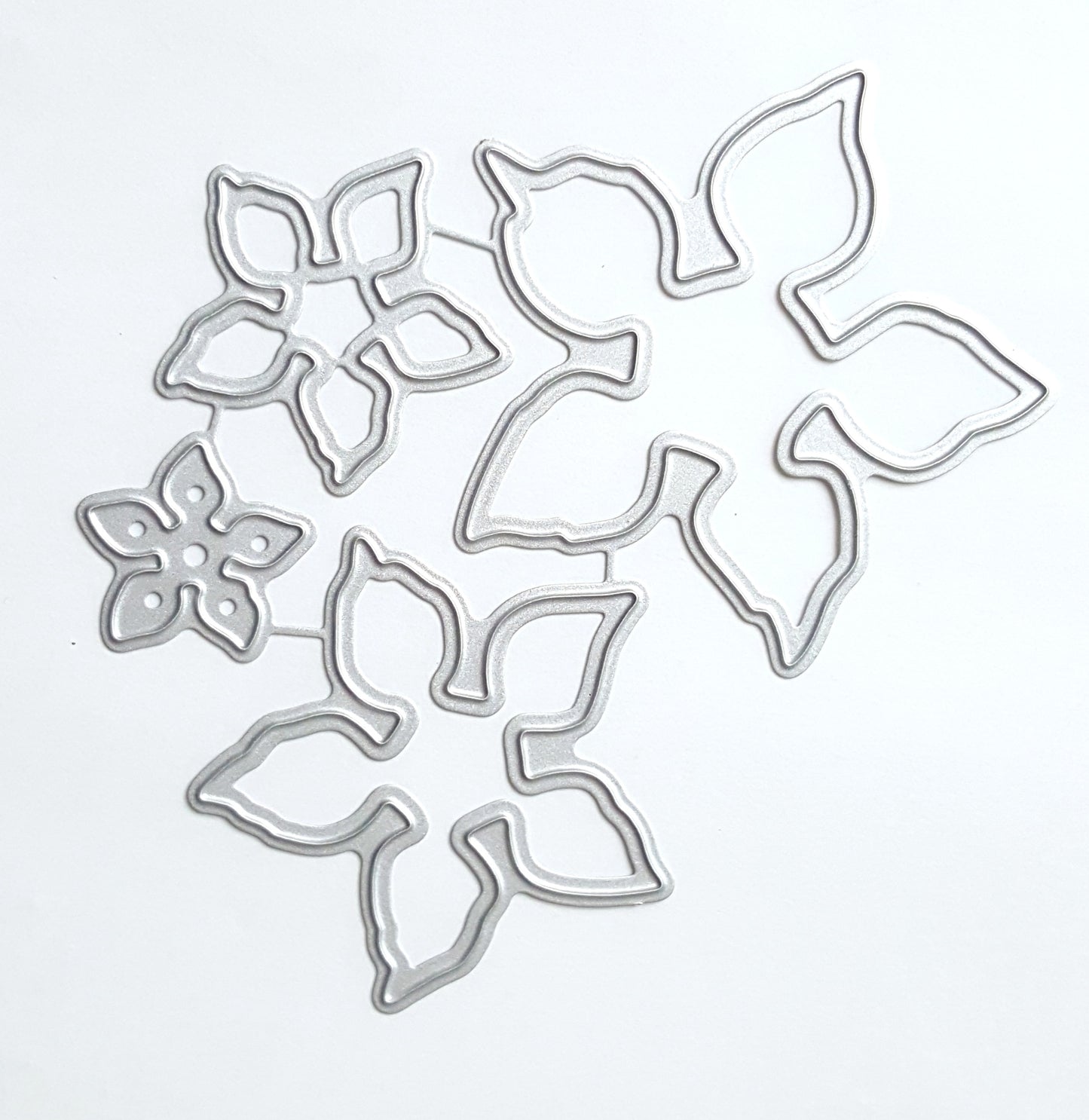 CHRISTMAS POINSETTIA FLOWER CUTTING DIES 4 PCS SET 10.5x9.8 M - Luxy Kraft