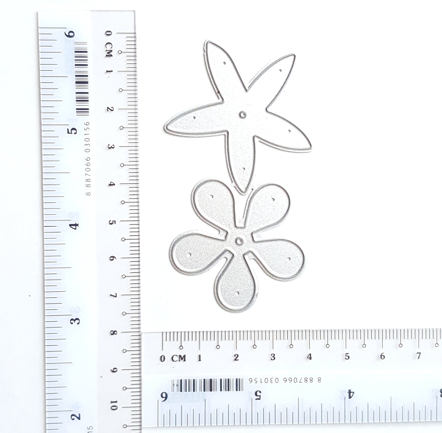 ROSE FLOWER LEAF CUTTING DIES 2 PCS SET - Luxy Kraft