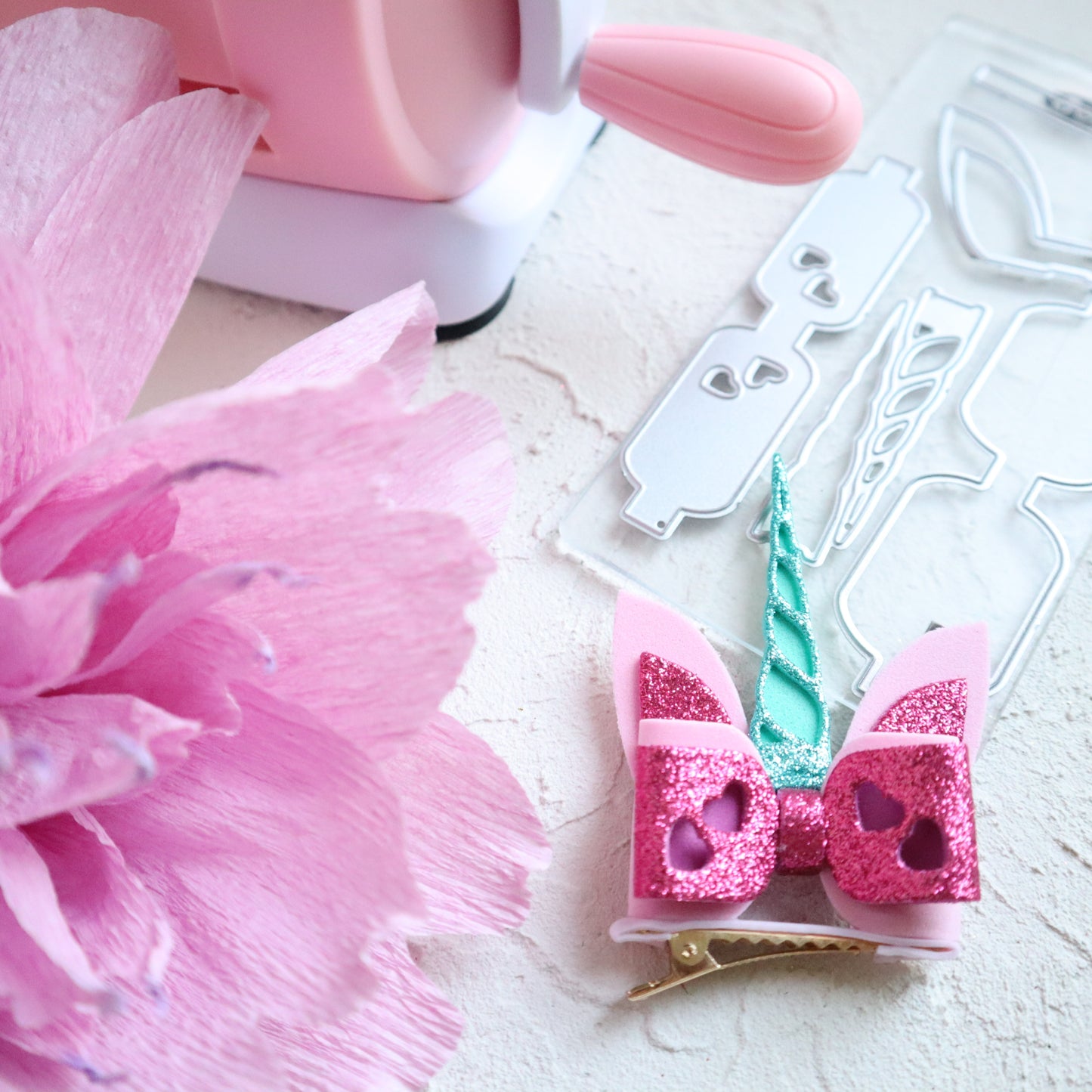 UNICORN HEART BOW CUTTING DIES 6 PCS SET - Luxy Kraft
