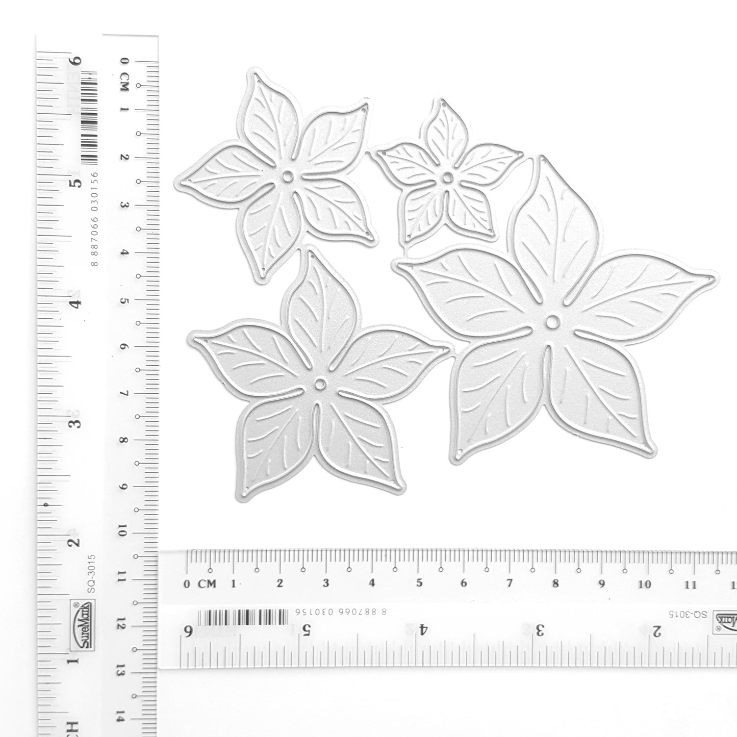 Flower Leaf cutting dies 4 pcs set - Luxy Kraft