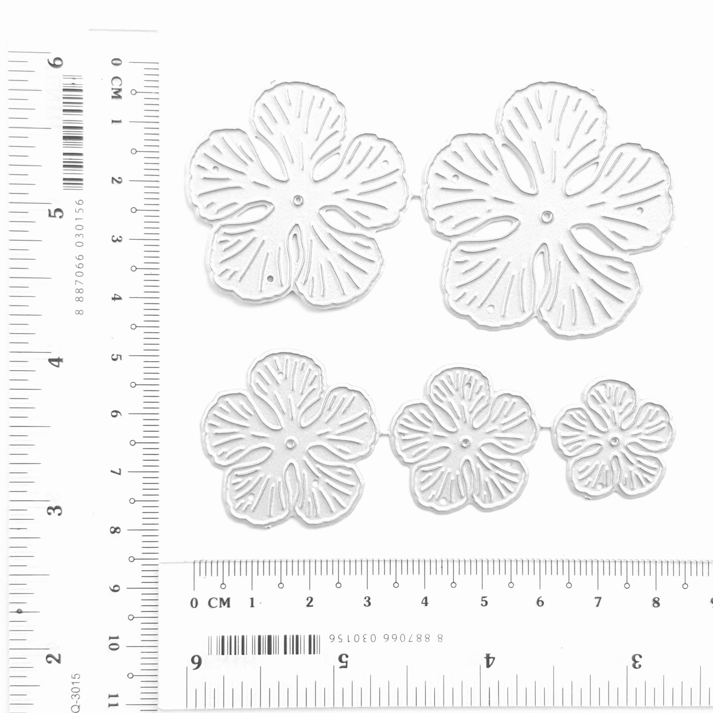 FLOWER CUTTING DIES 5 PCS SET 7.6x8.6 CM - Luxy Kraft