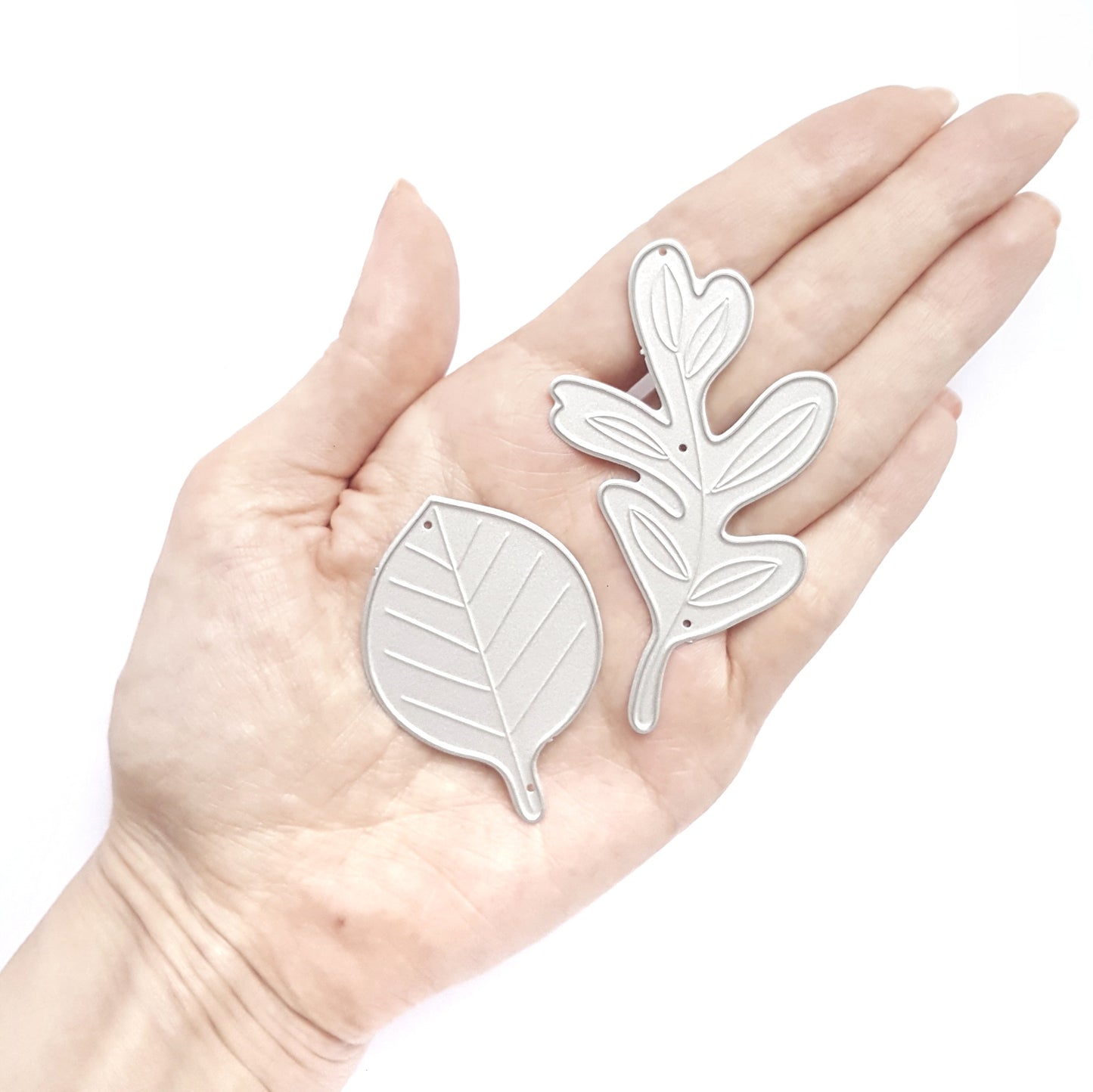 LEAVES CUTTING EMBOSSING DIES 2 PCS SET - Luxy Kraft