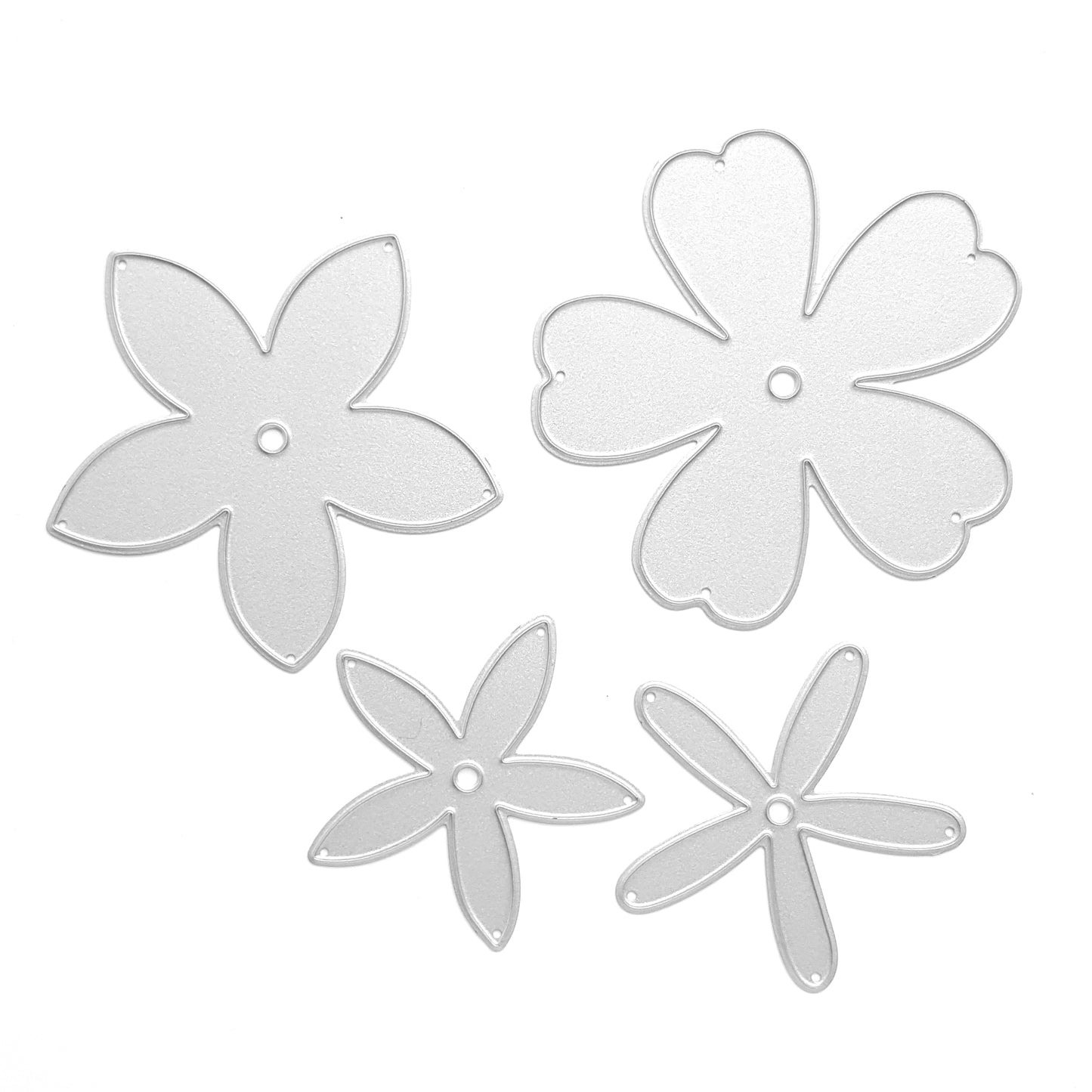 FLOWERS CUTTING DIES 4 PCS SET - Luxy Kraft