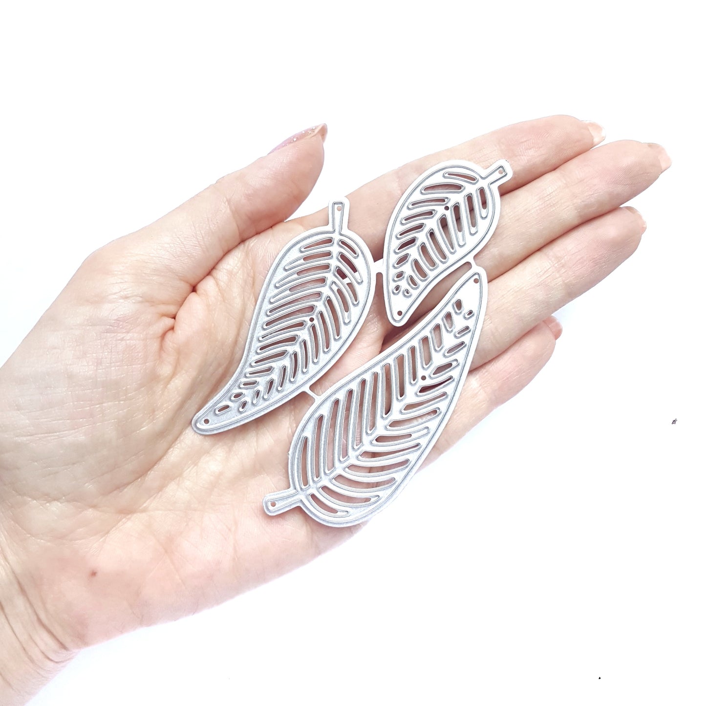 3D LEAVES CUTTING DIES 3 PCS SET 9.6X5.5 CM - Luxy Kraft