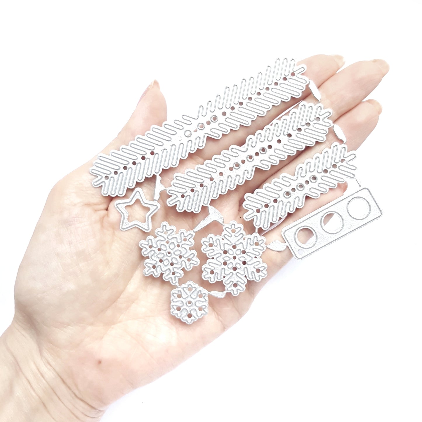 Christmas tree leaves cutting dies set - Luxy Kraft