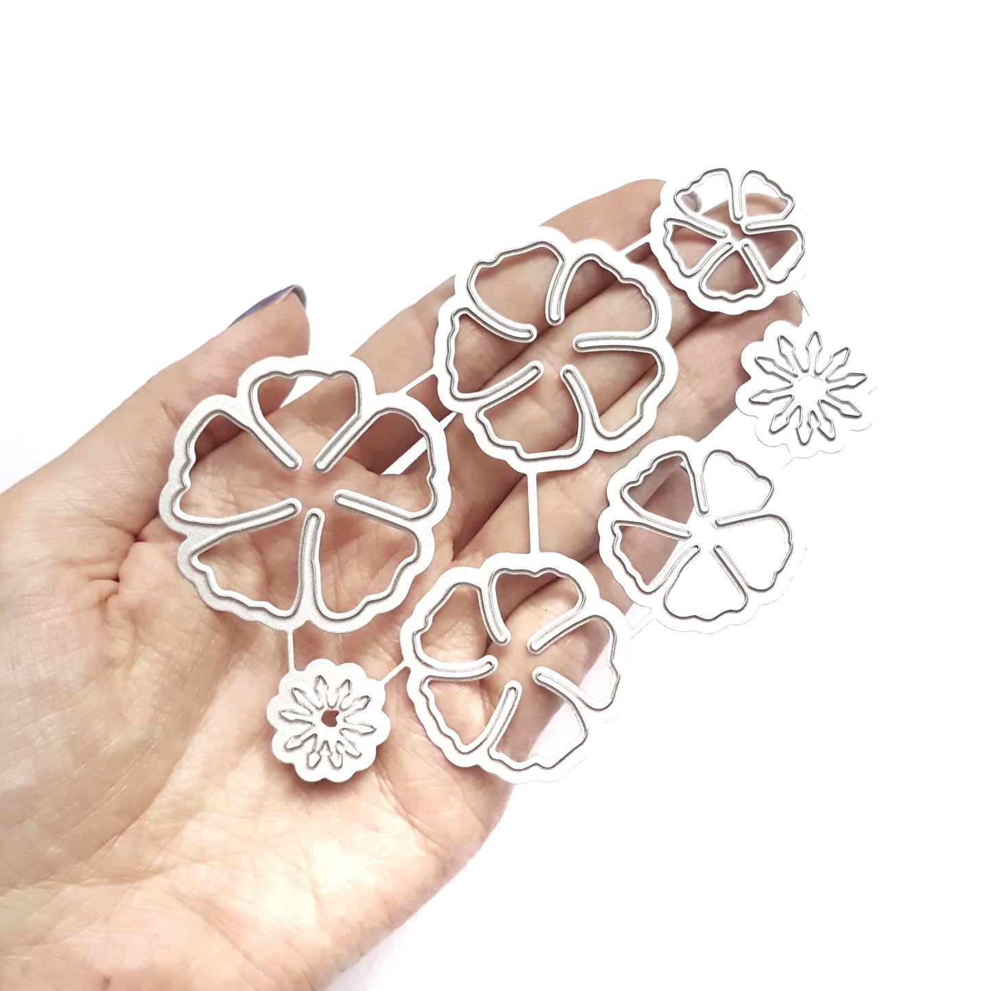 FLOWERS CUTTING DIES 7 PCS SET - Luxy Kraft