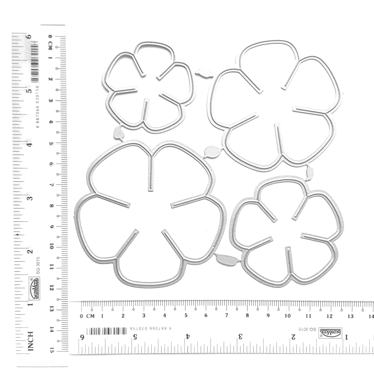 FLOWERS CUTTING DIES 4 PCS SET - Luxy Kraft