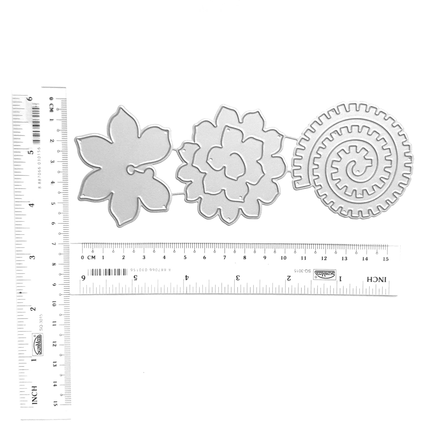 FLOWERS CUTTING DIES SET 3 PCS SET - Luxy Kraft