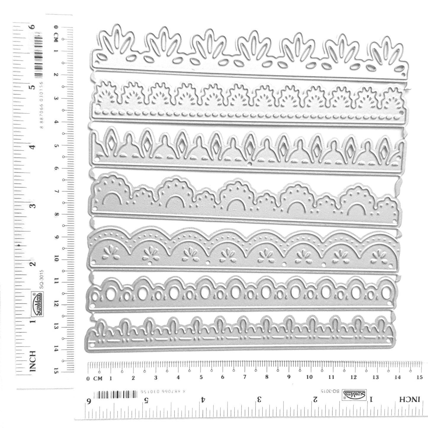 LACE BORDER SCRAPBOOKING PARTTEN FOR CARDMAKING CUTTING DIES 7 PCS SET - Luxy Kraft