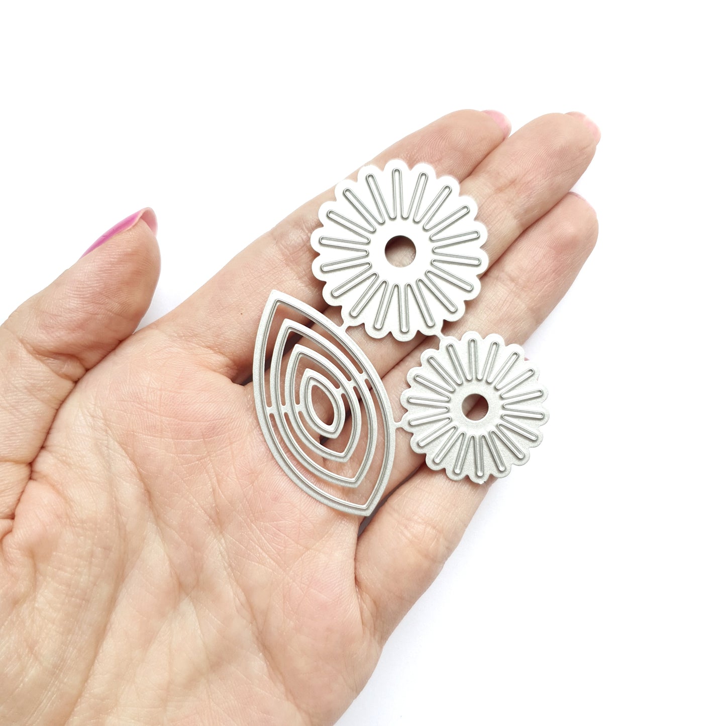 Flower petals stamens Metal Cutting Dies 6 pcs set - Luxy Kraft