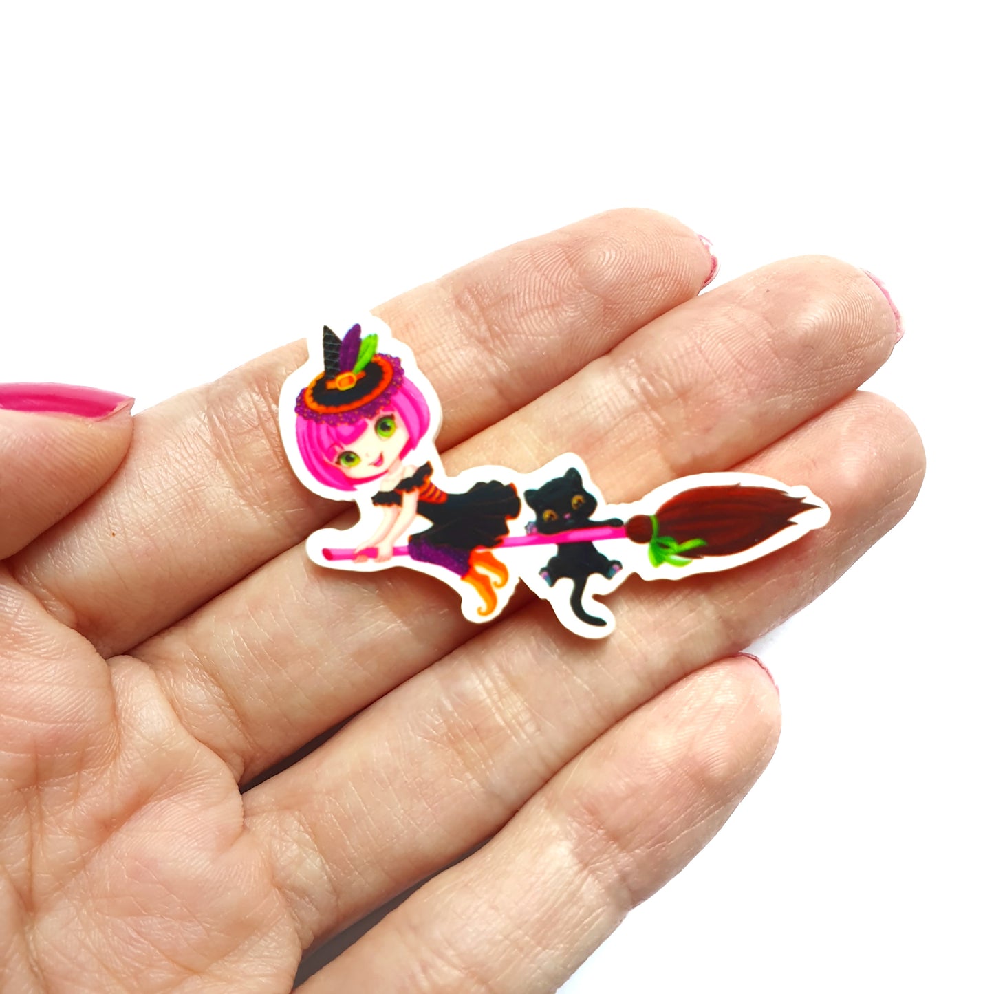 Halloween Resin Acrylic Planar Caboshones 4 pcs - Luxy Kraft