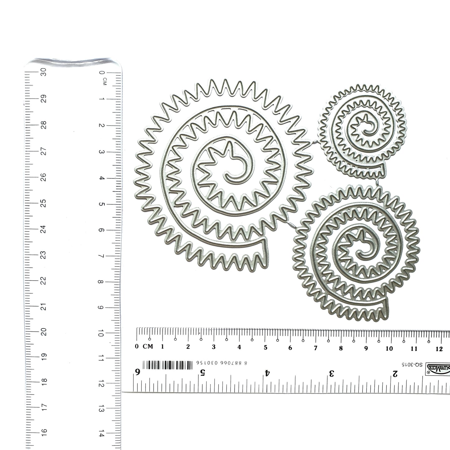 CHRYSANTHEMUM SRIRAL FLOWER CUTTING DIES 3 PARTS - Luxy Kraft