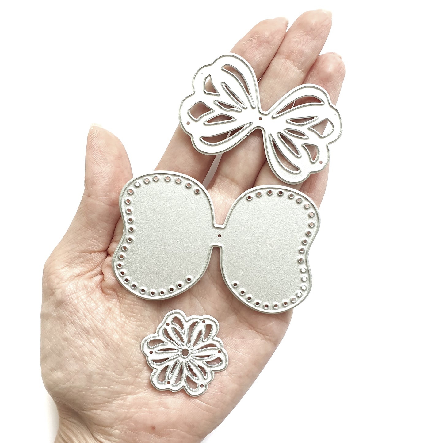 BOW FLOWER CUTTING DIES 3 PCS SET - Luxy Kraft