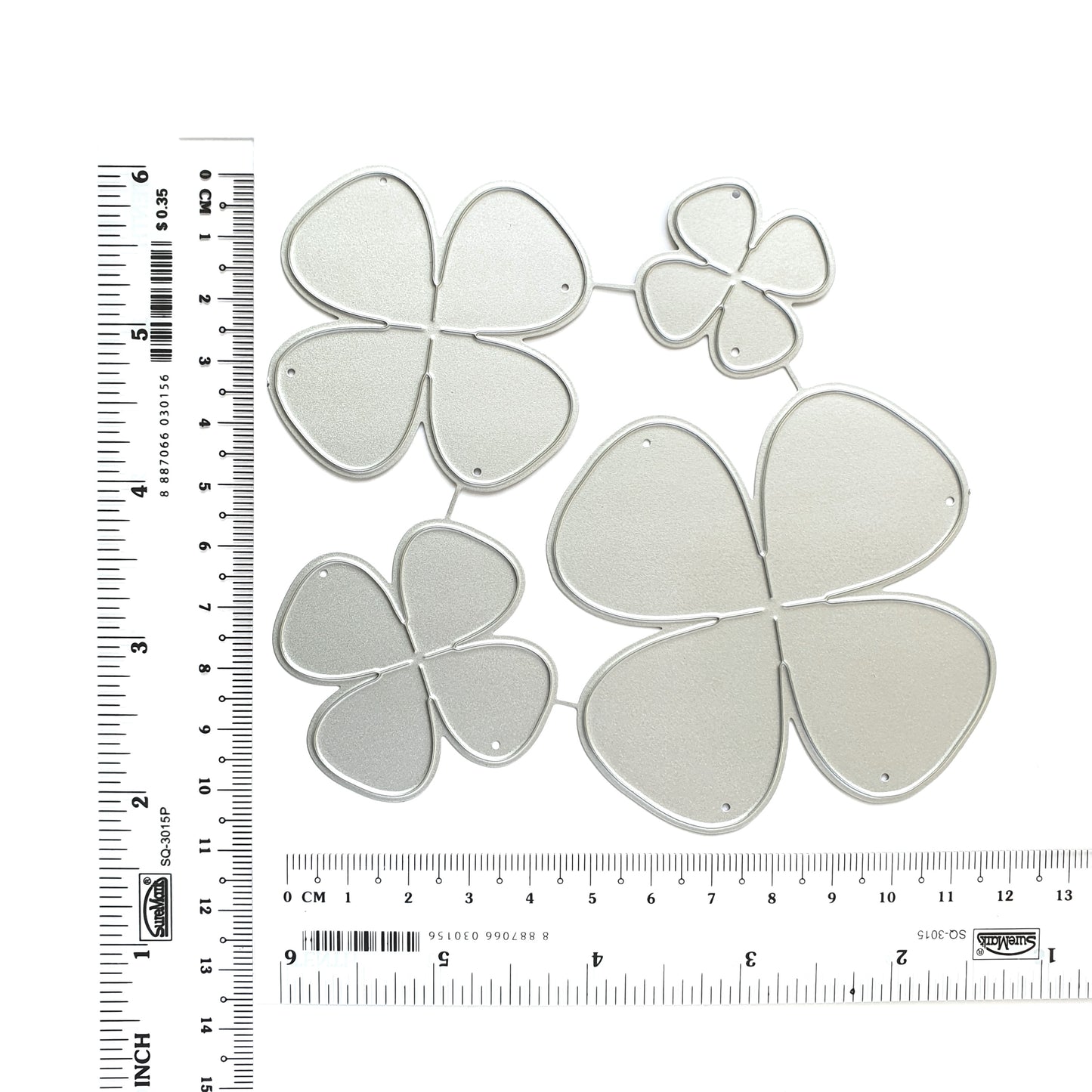 FLOWER ROSE CUTTING DIES 4 PCS SET - Luxy Kraft