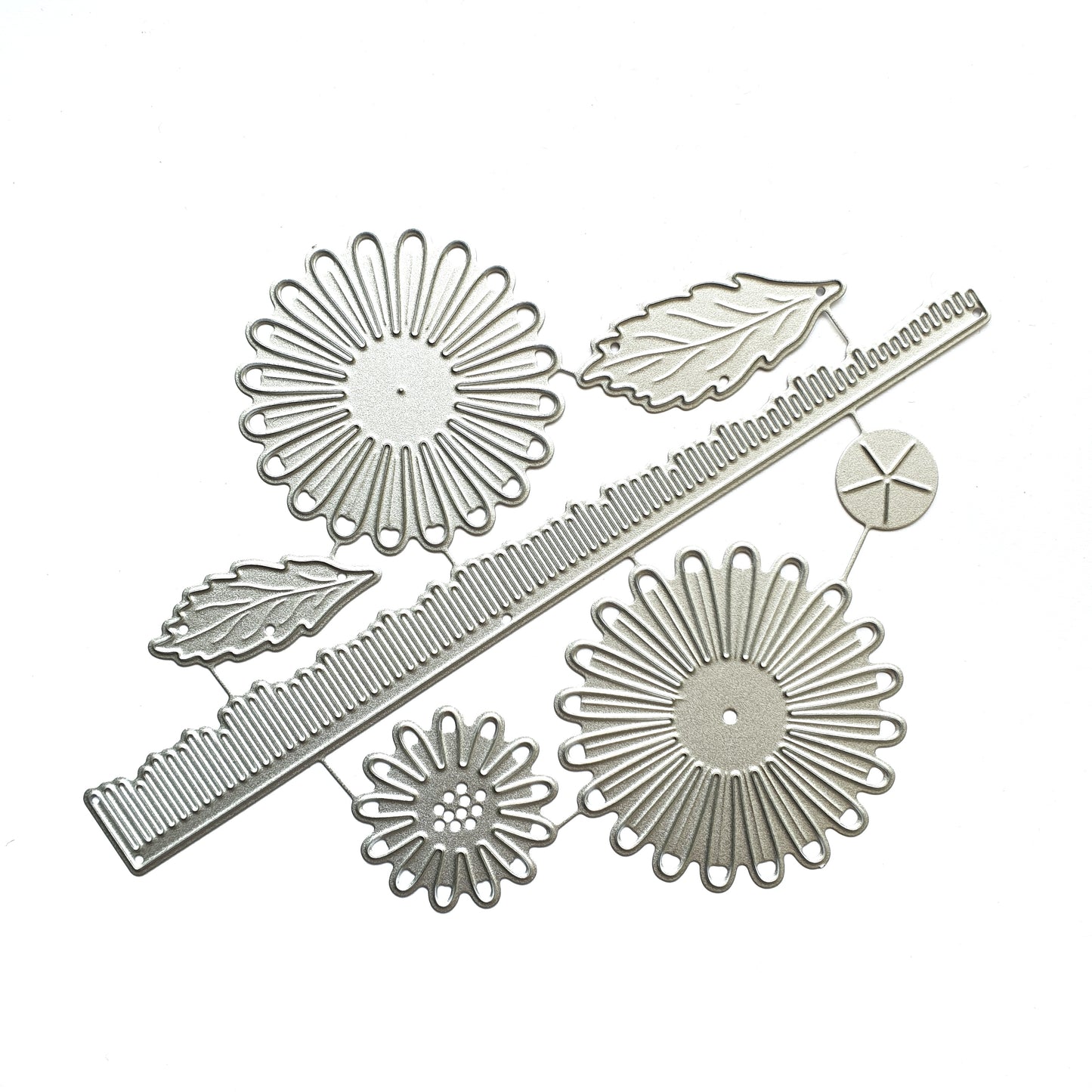 FLOWER STAMENS LEAVES CUTTING DIES 7 pcs set - Luxy Kraft