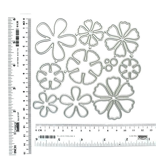 Flowers cutting dies 10 pcs set - Luxy Kraft