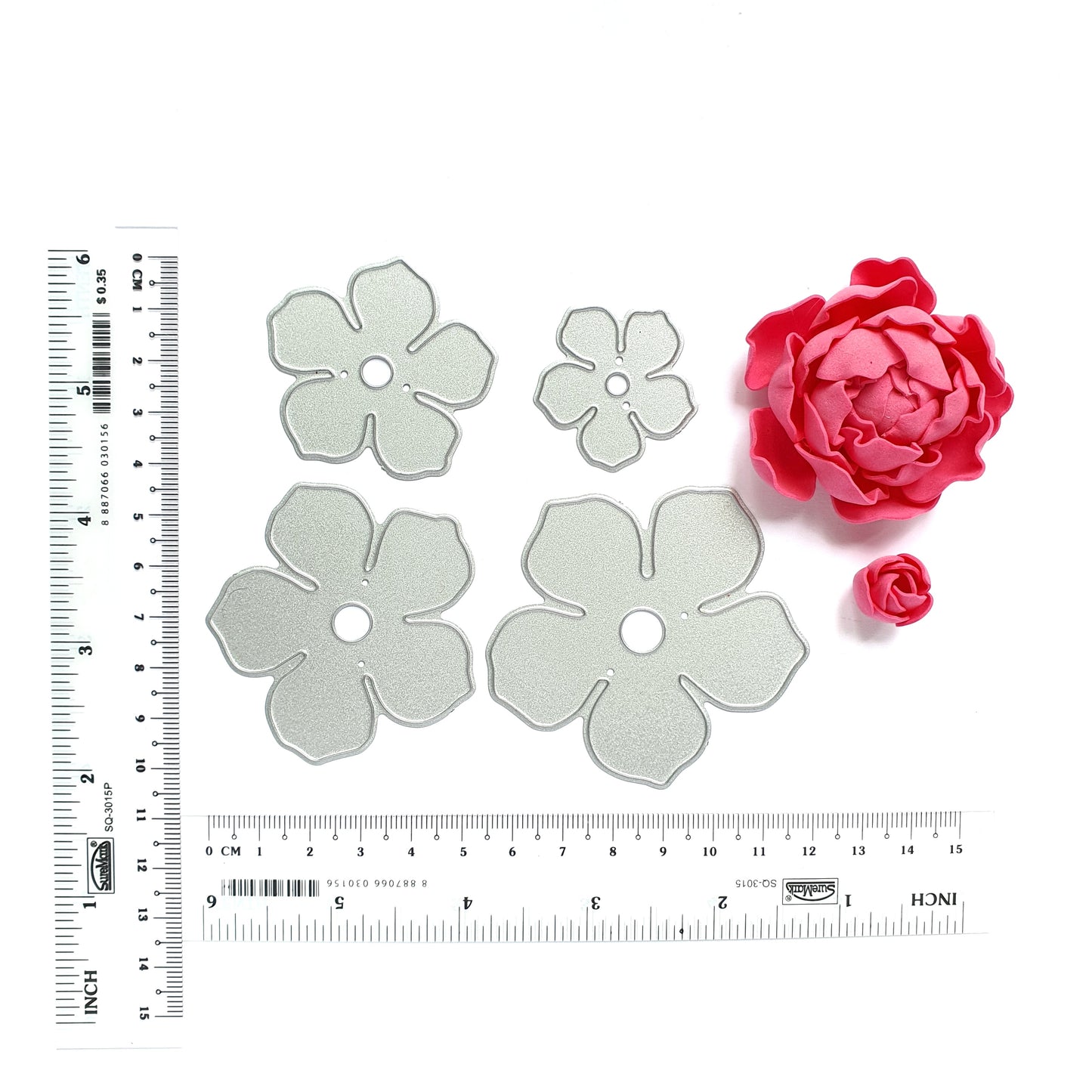 FLOWERS CUTTING DIES SET 4 PCS - Luxy Kraft
