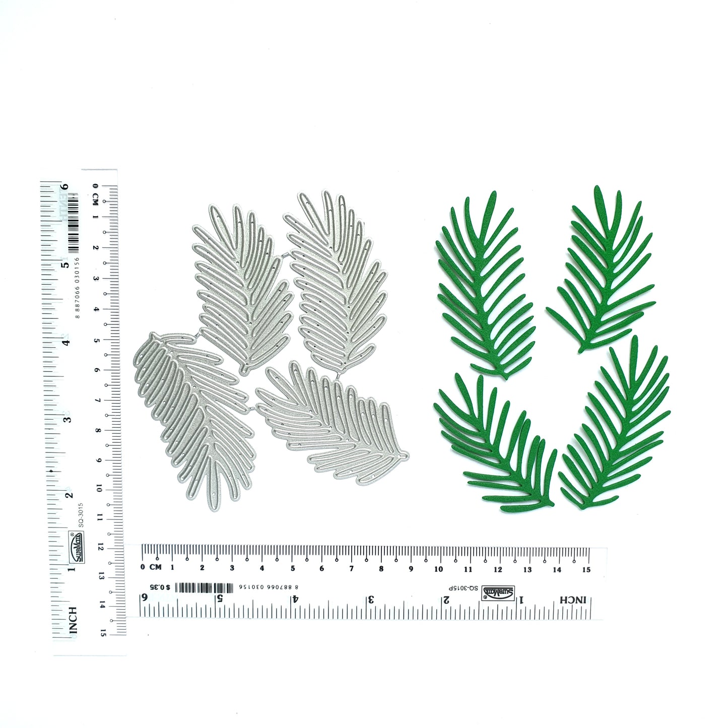 Fir tree Leaves Metal Cutting Dies 4 Pcs set - Luxy Kraft