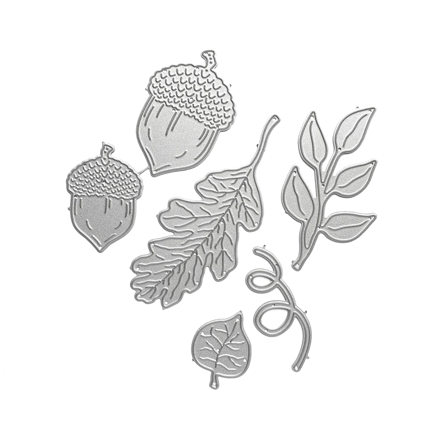 Leaves Acorn Metal Cutting Dies 6 Pcs set - Luxy Kraft