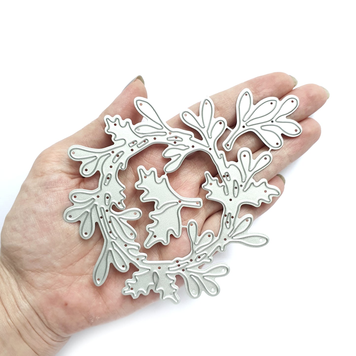 Christmas Leaves Metal Cutting Dies 3 pcs set - Luxy Kraft