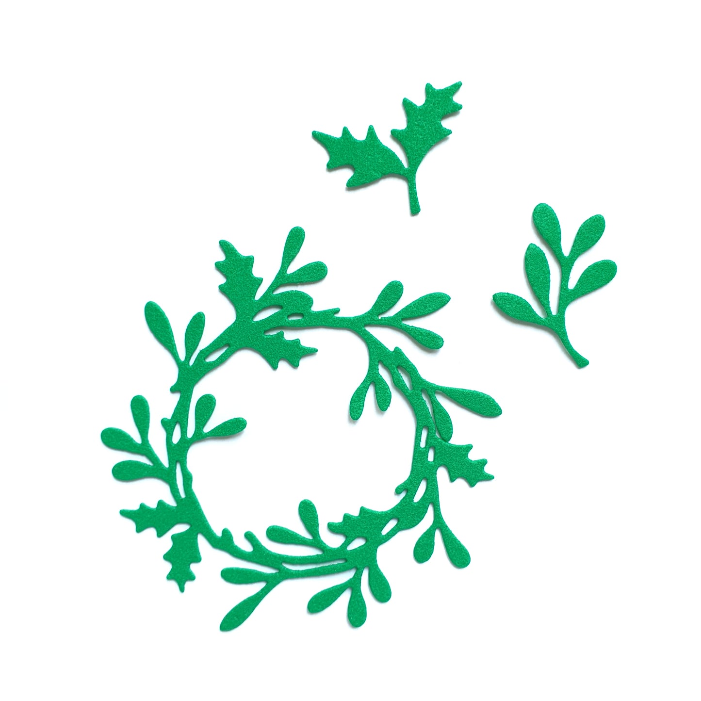 Christmas Leaves Metal Cutting Dies 3 pcs set - Luxy Kraft