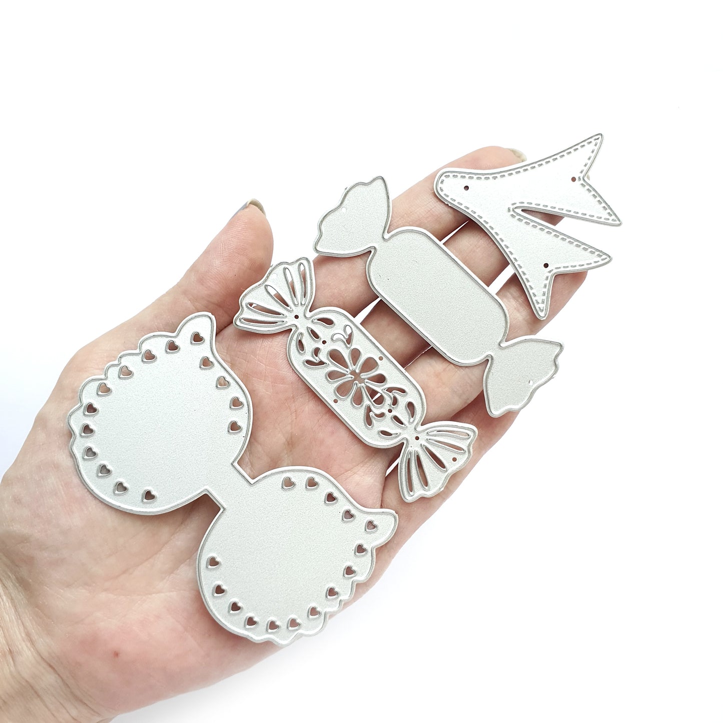 Halloween Candy Wings Bow Metal Cutting Dies 4 pcs set S size - Luxy Kraft