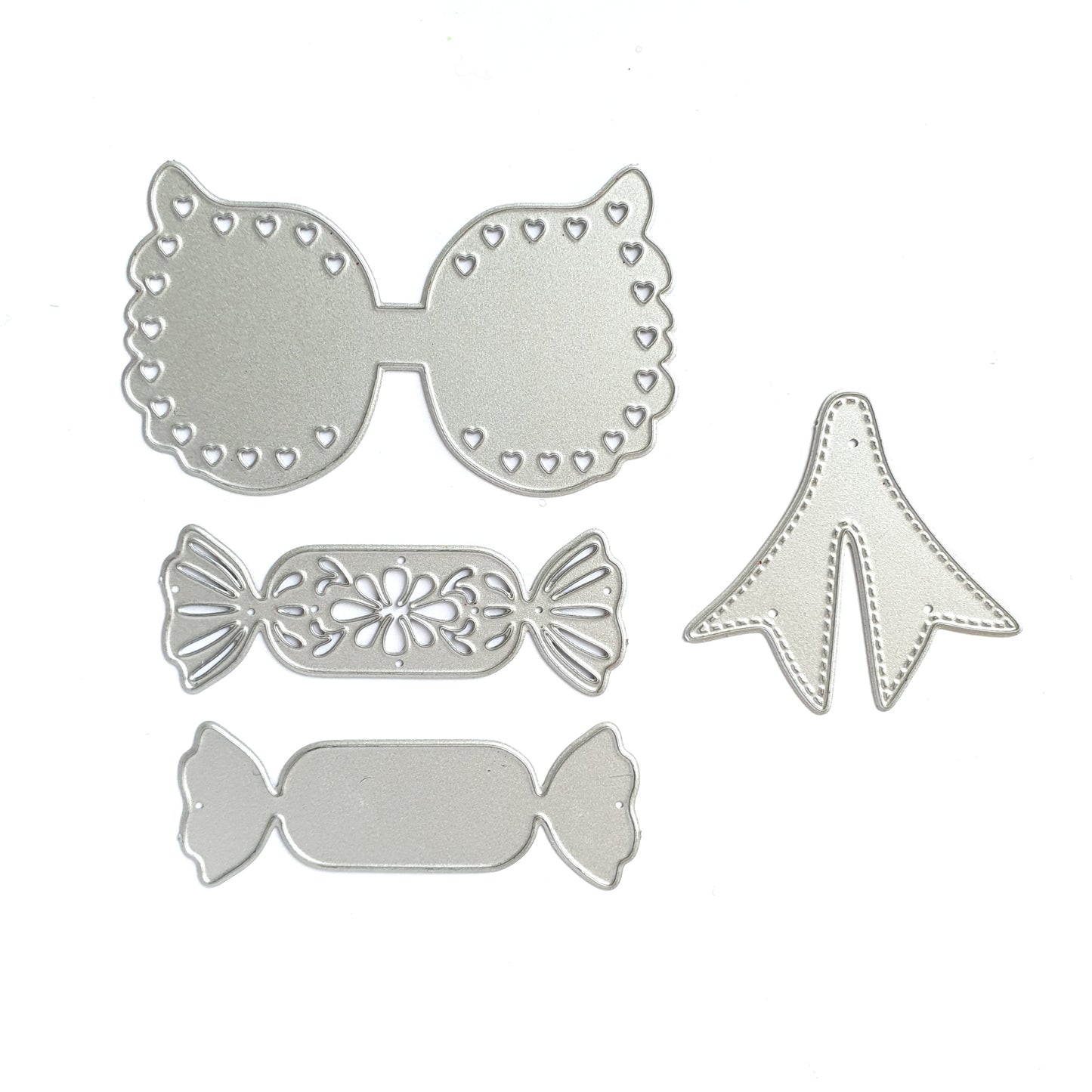 Halloween Candy Wings Bow Metal Cutting Dies 4 pcs set S size - Luxy Kraft
