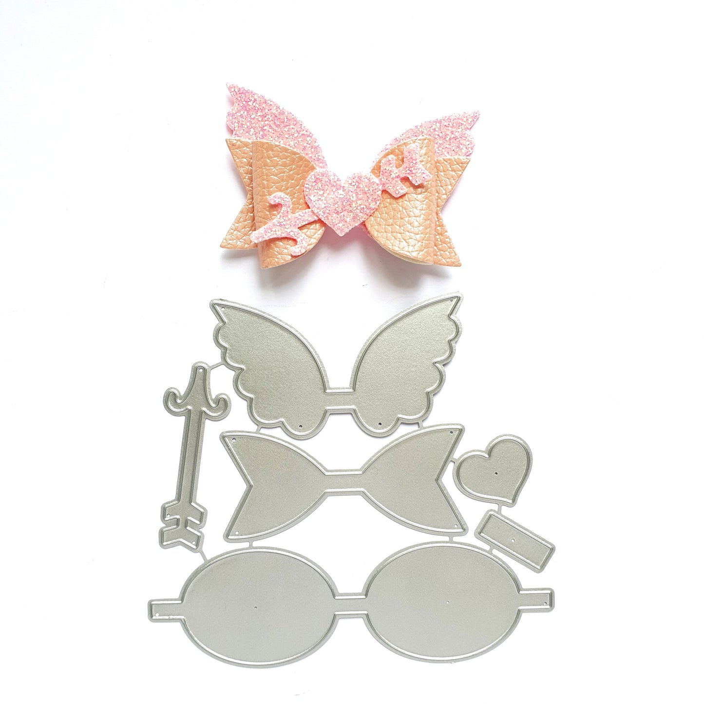 Bow Wings Arrow Heart Metal Cutting Dies - Luxy Kraft