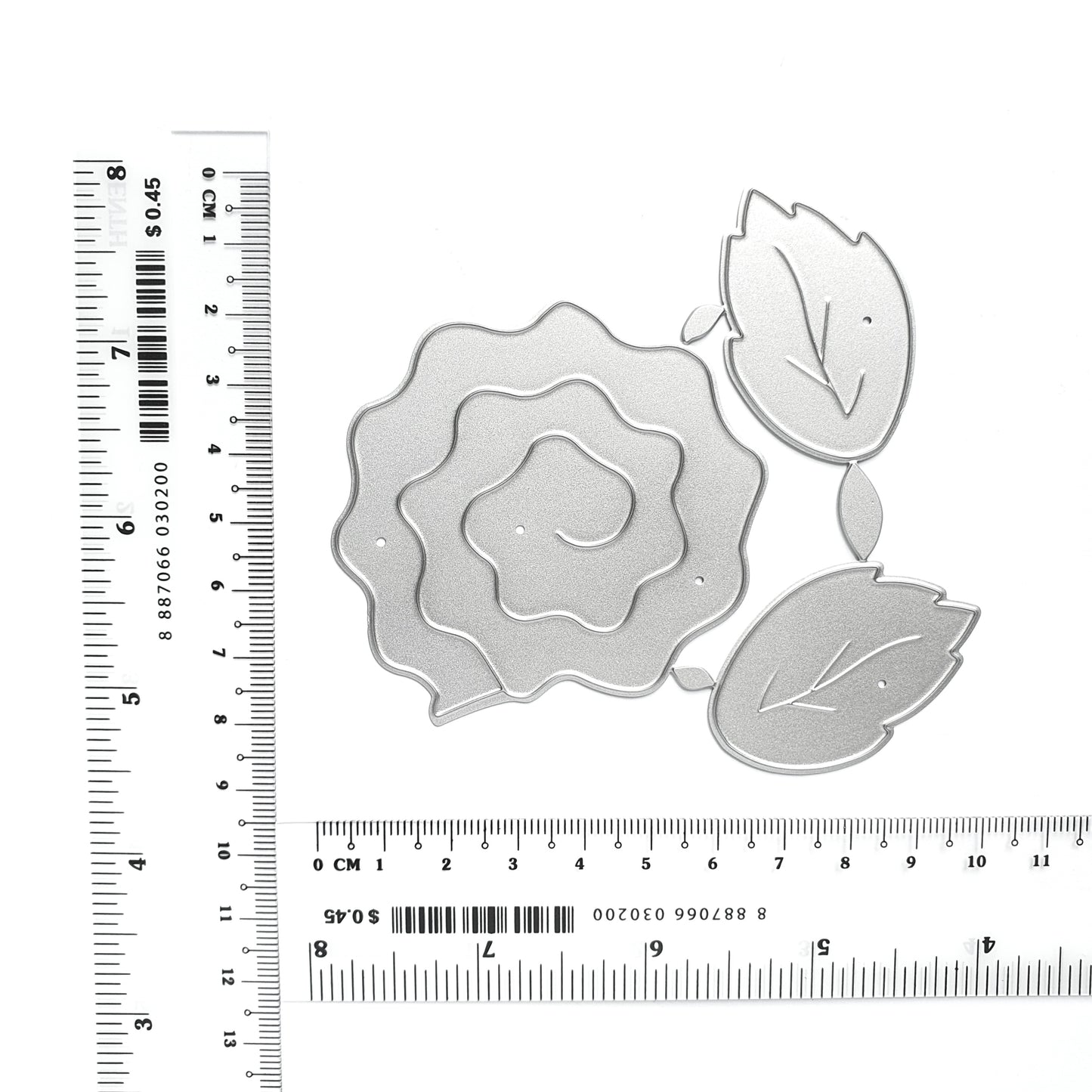 ROSE SPIRAL FLOWER LEAVES CUTTING DIES - Luxy Kraft