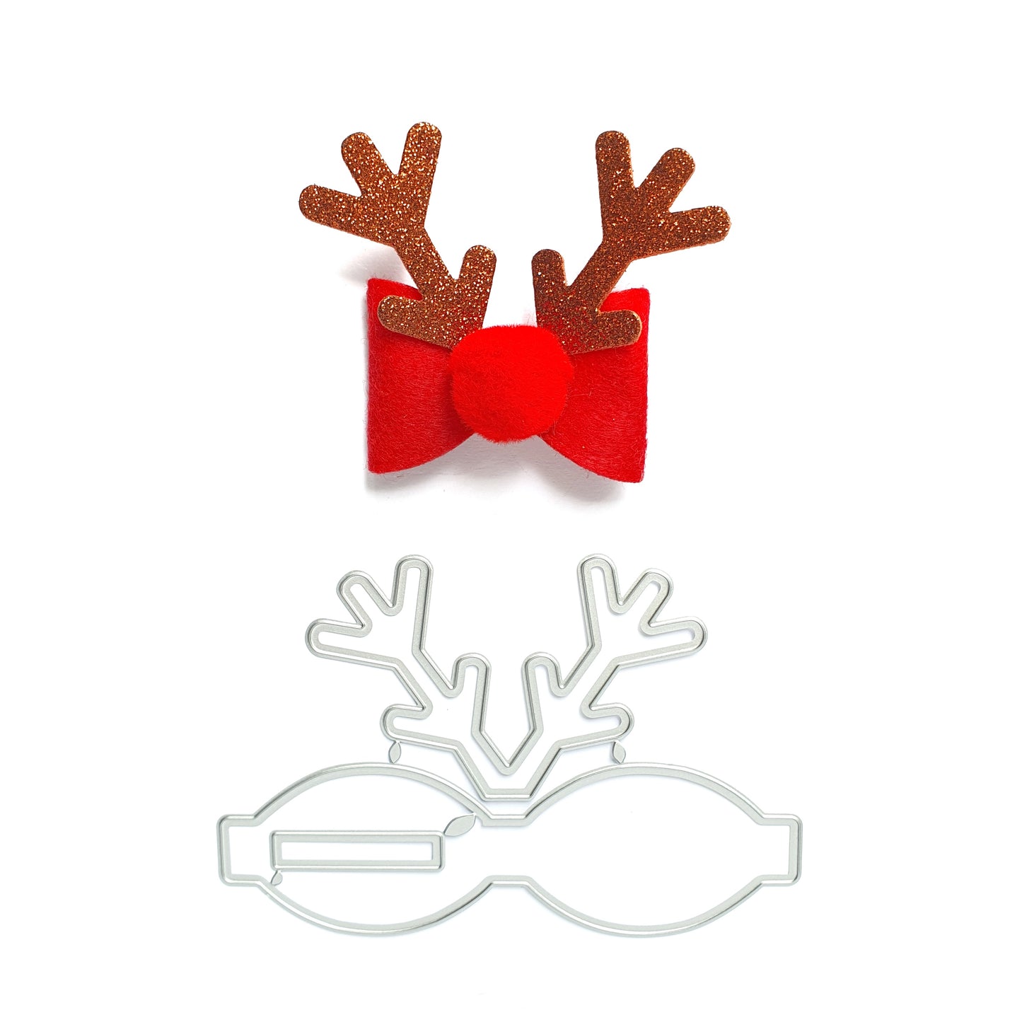 Christmas Reindeer Bow Metal Cutting dies - Luxy Kraft