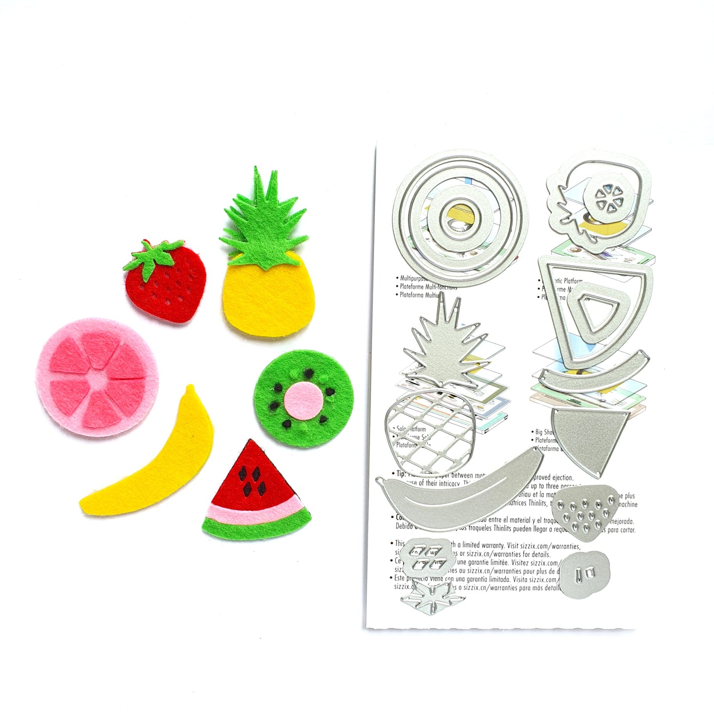 Fruits Cutting dies "Sizzix" - Luxy Kraft