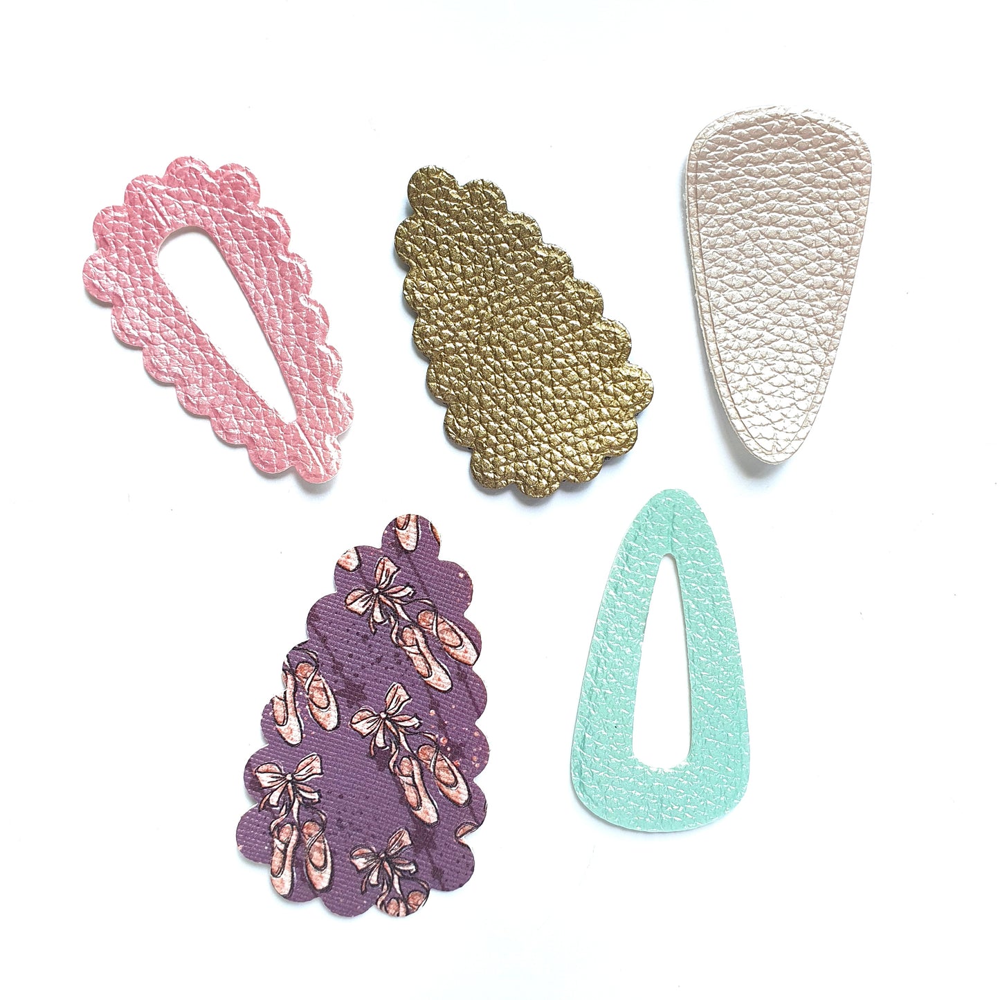 Click Clack Barrete Hair clip Metal Cutting dies 7 pcs set - Luxy Kraft
