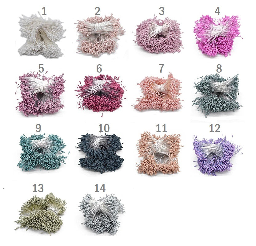 400 pcs (800 head) flower stamen 1.5 mm - Luxy Kraft
