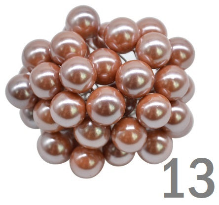 BERRIES STAMEN METALLIC, GLOSSY, GLITTER, MATTE POLKA 50 PCS 12 MM - Luxy Kraft